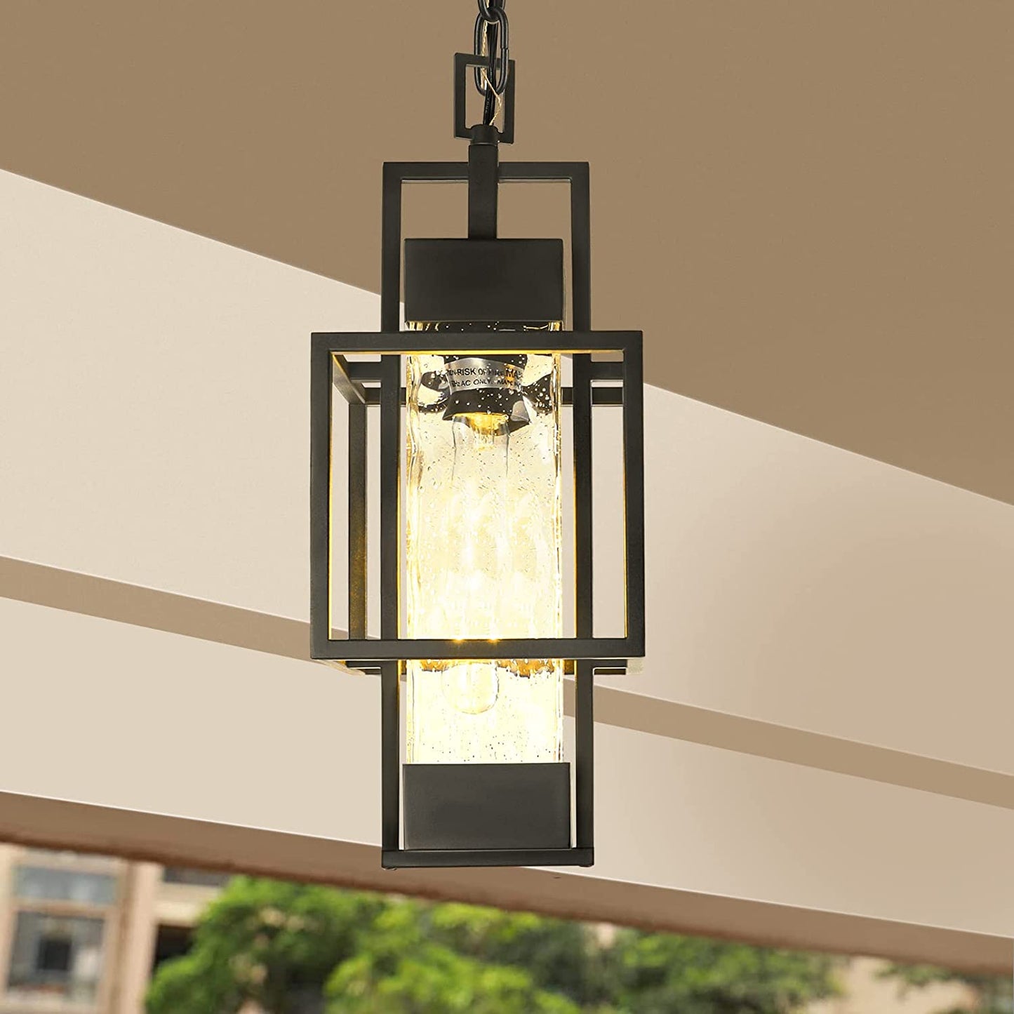 PARTPHONER Water Glass Outdoor Indoor Pendant Light