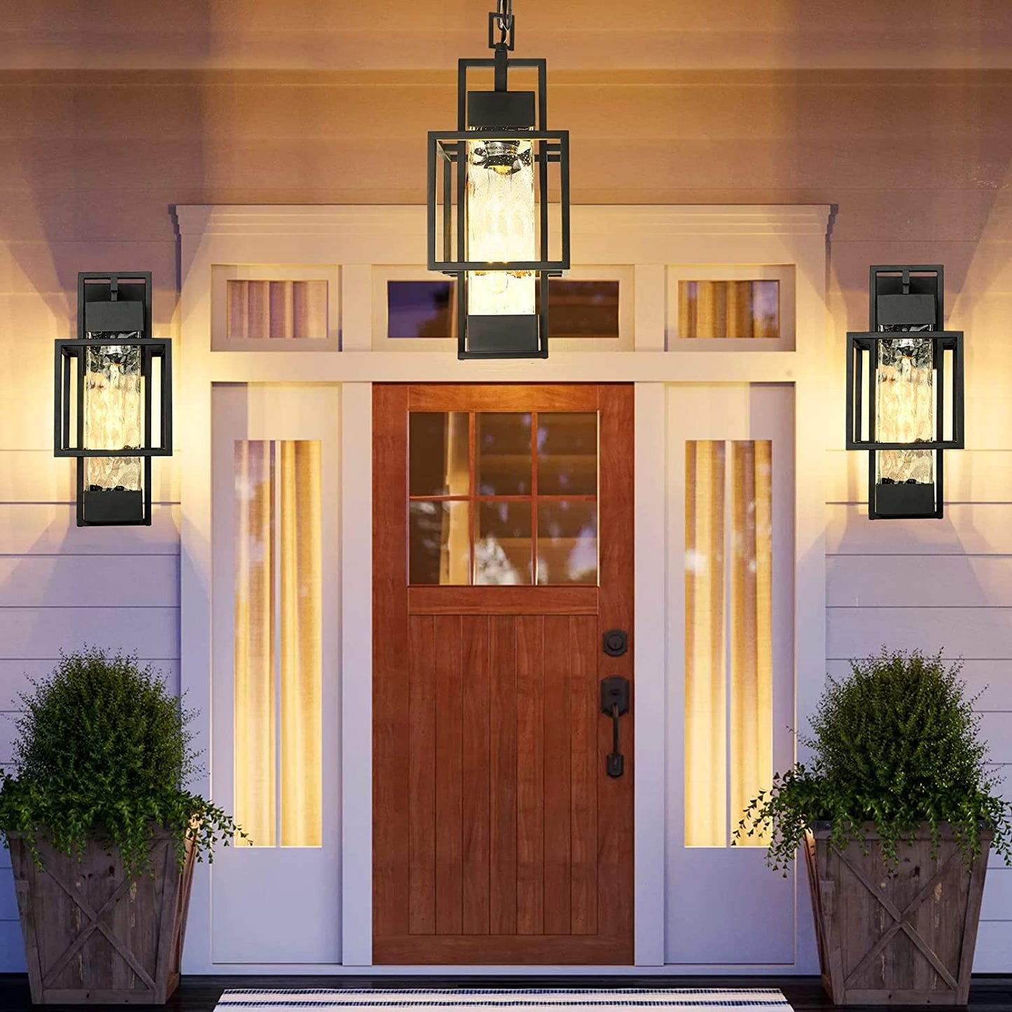 PARTPHONER Water Glass Outdoor Indoor Pendant Light