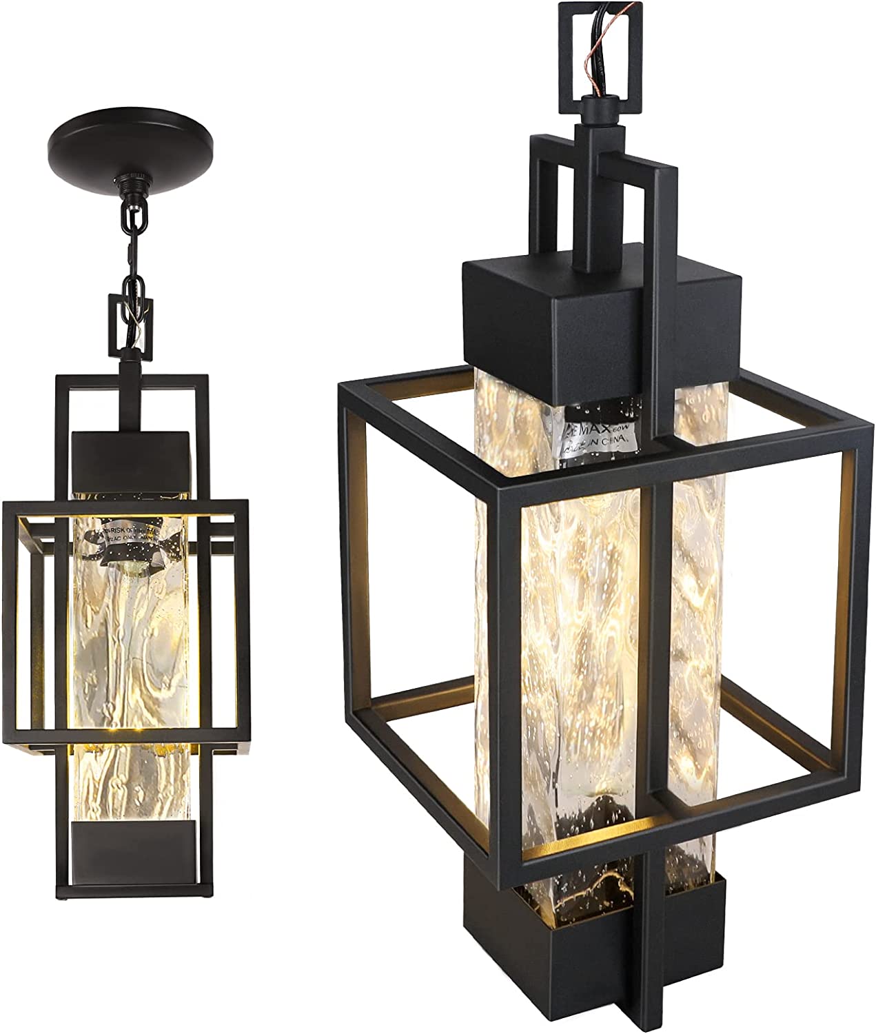 PARTPHONER Water Glass Outdoor Indoor Pendant Light